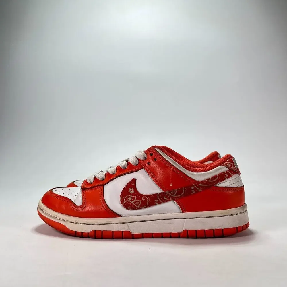 Nike Dunk Low Essential Paisley Pack Orange Sneakers DH4401-103 Womens Size 6.5